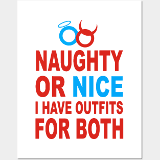 NAUGHTY OR NICE Posters and Art